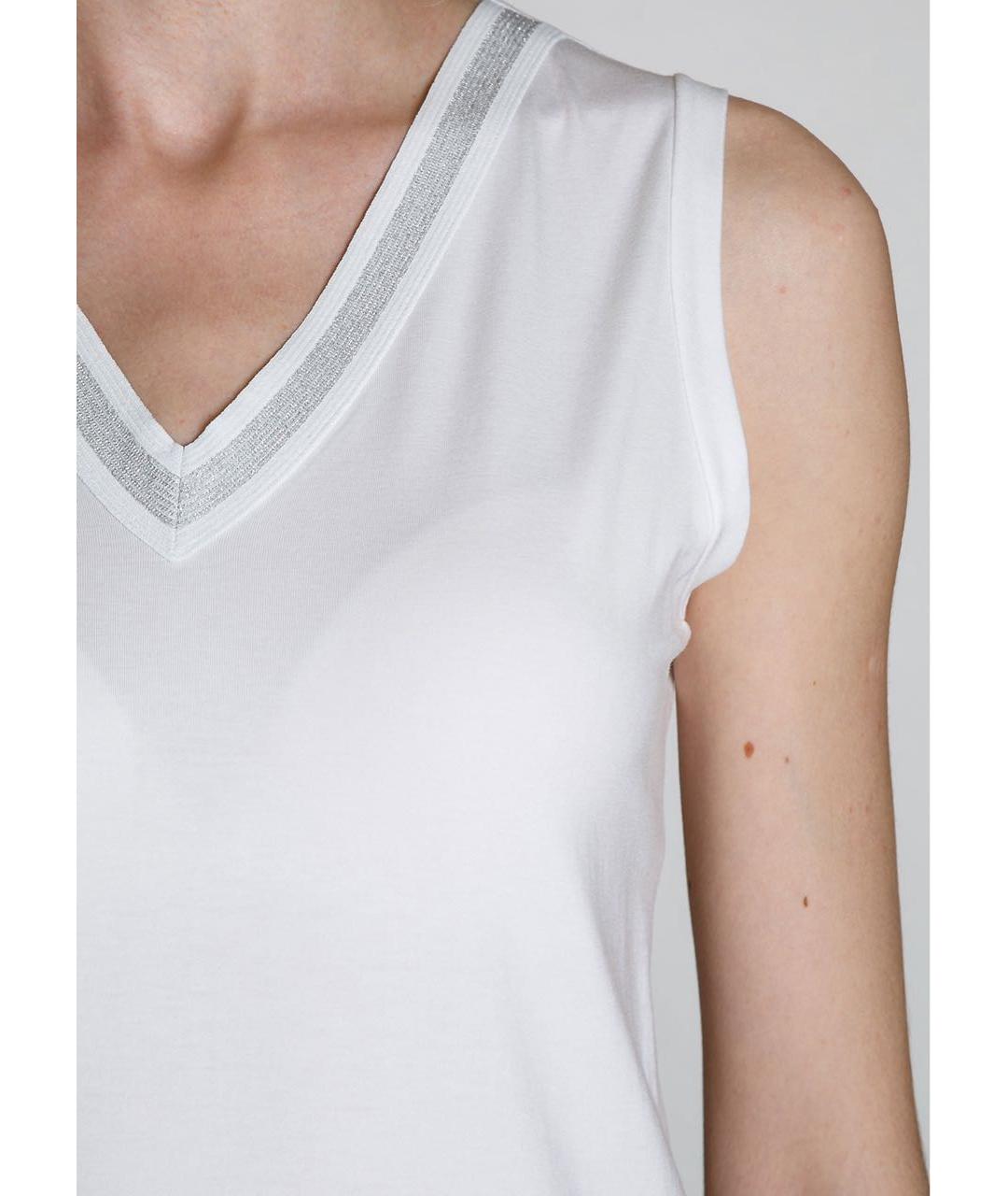 D.EXTERIOR Белая вискозная майка, фото 5
