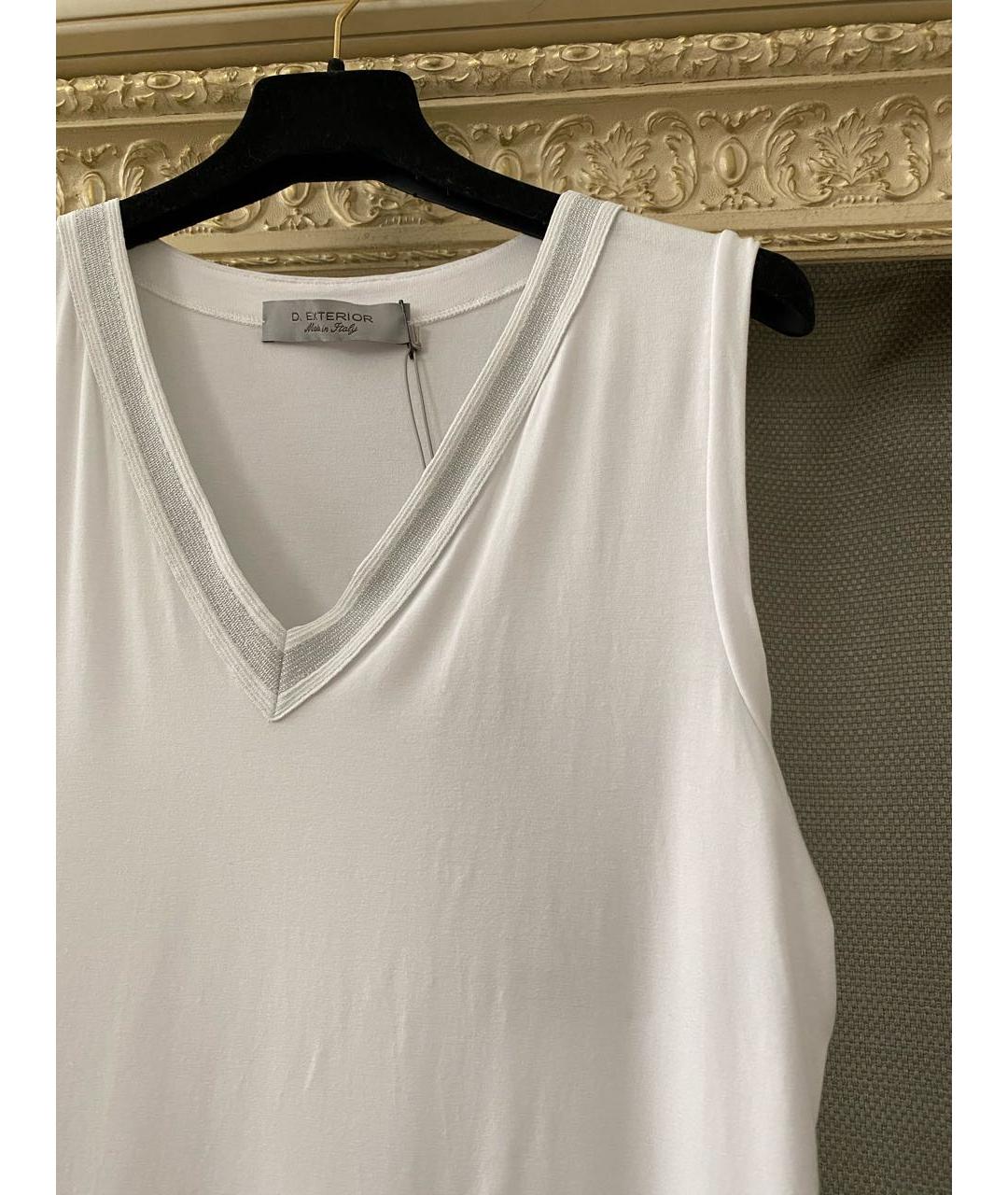 D.EXTERIOR Белая вискозная майка, фото 7