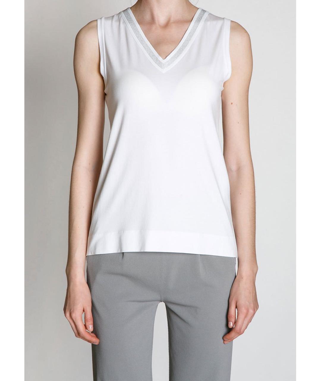 D.EXTERIOR Белая вискозная майка, фото 3