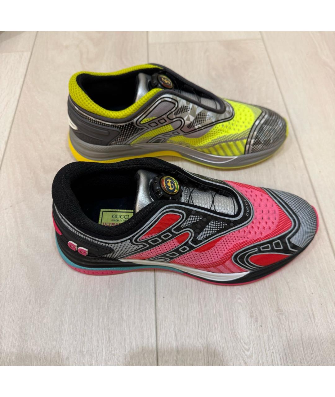 GUCCI Текстильные кроссовки, фото 2