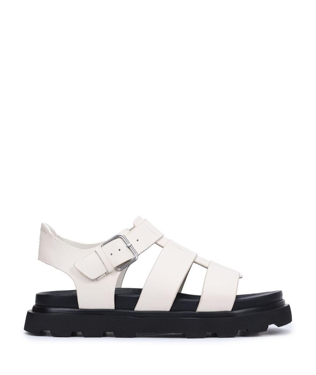 UGG AUSTRALIA Белые кожаные сандалии, фото 1