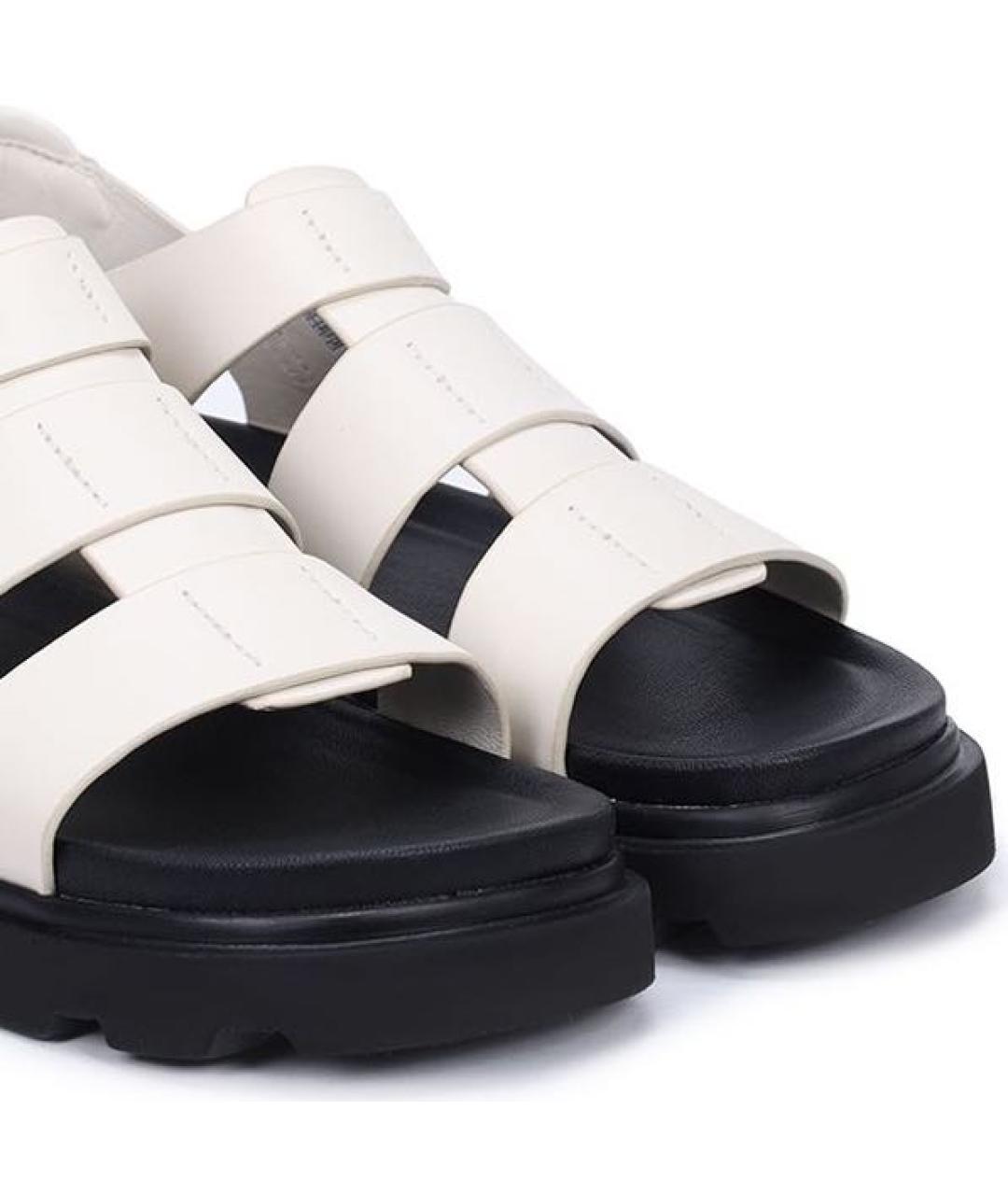 UGG AUSTRALIA Белые кожаные сандалии, фото 3