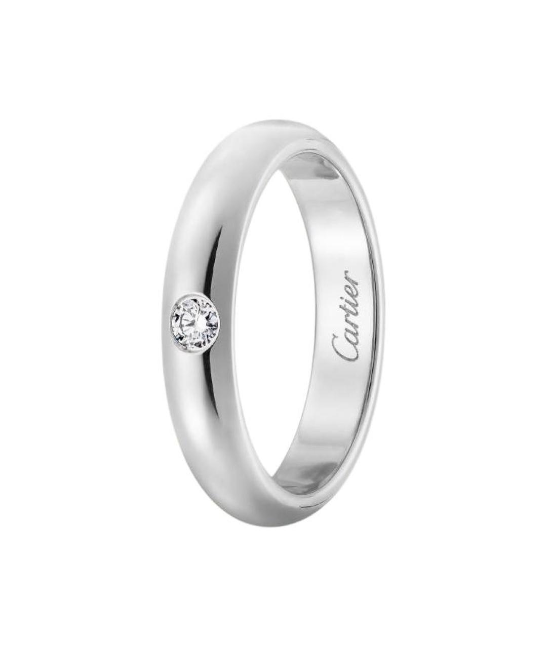 CARTIER Серебряное платиновое кольцо, фото 4