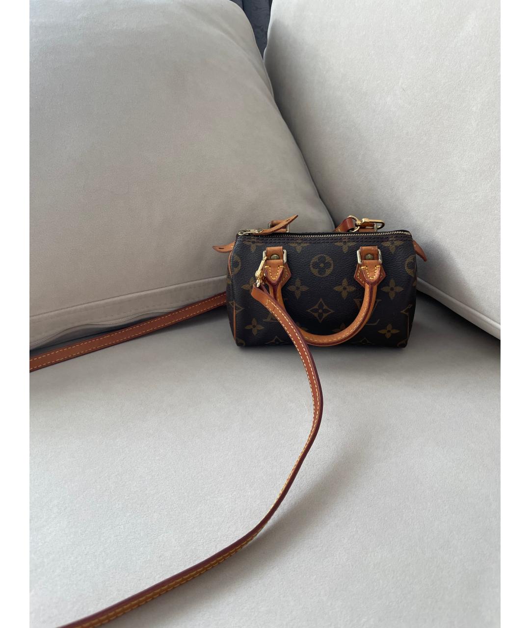 LOUIS VUITTON Коричневая сумка через плечо, фото 3