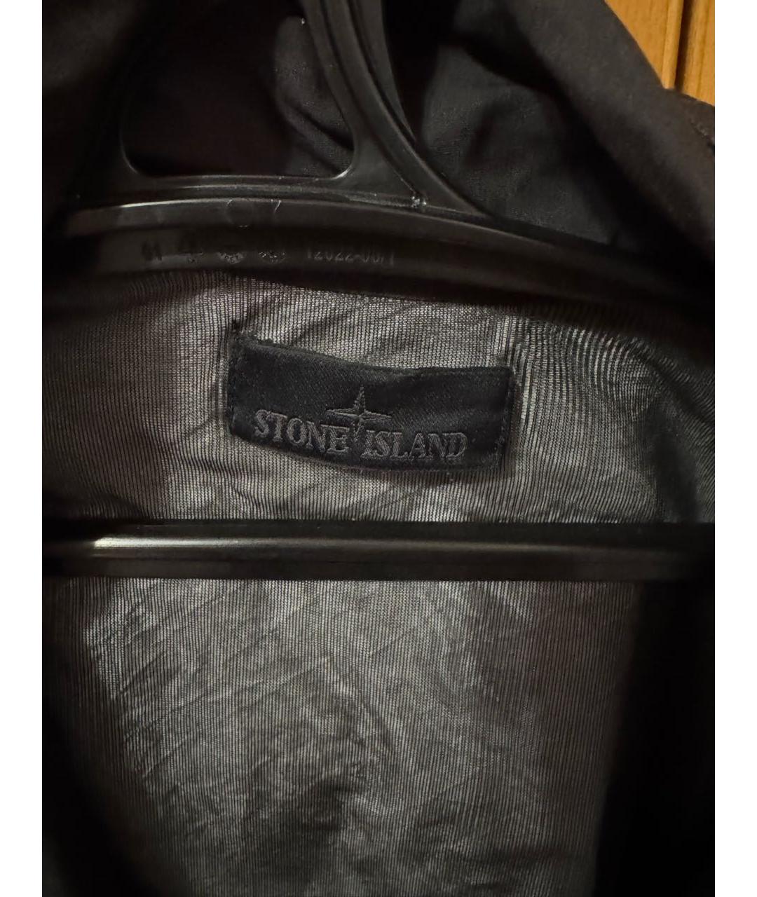 STONE ISLAND Черная полиэстеровая куртка, фото 3