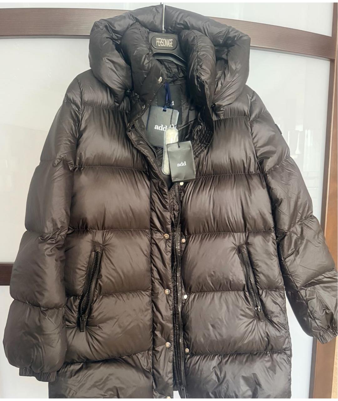 ADD Черный полиамидовый пуховик, фото 7