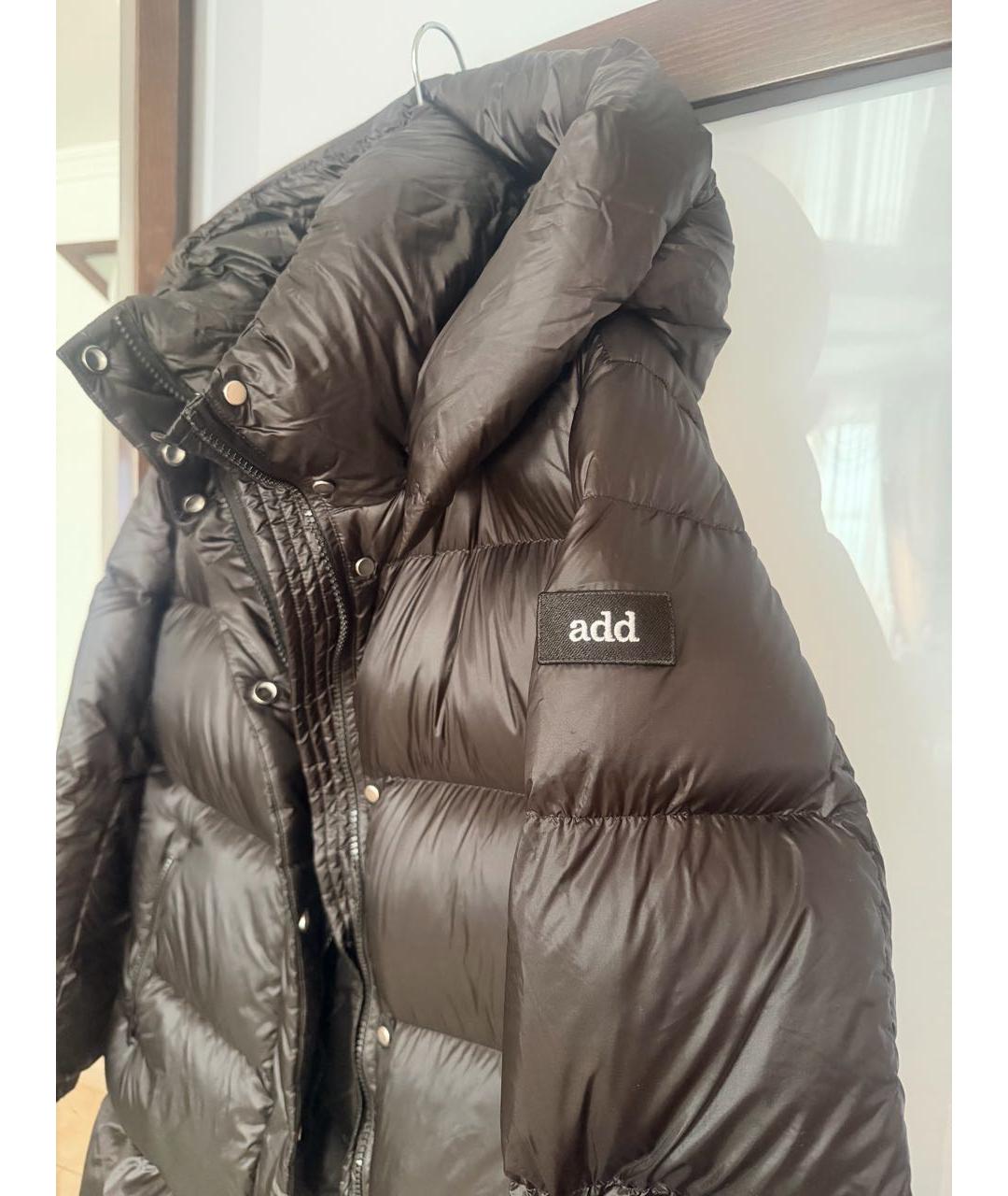 ADD Черный полиамидовый пуховик, фото 4