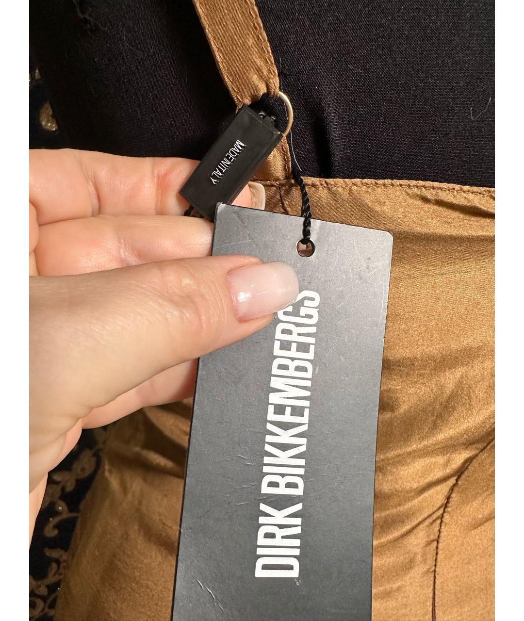 BIKKEMBERGS Золотой шелковый сарафан, фото 8