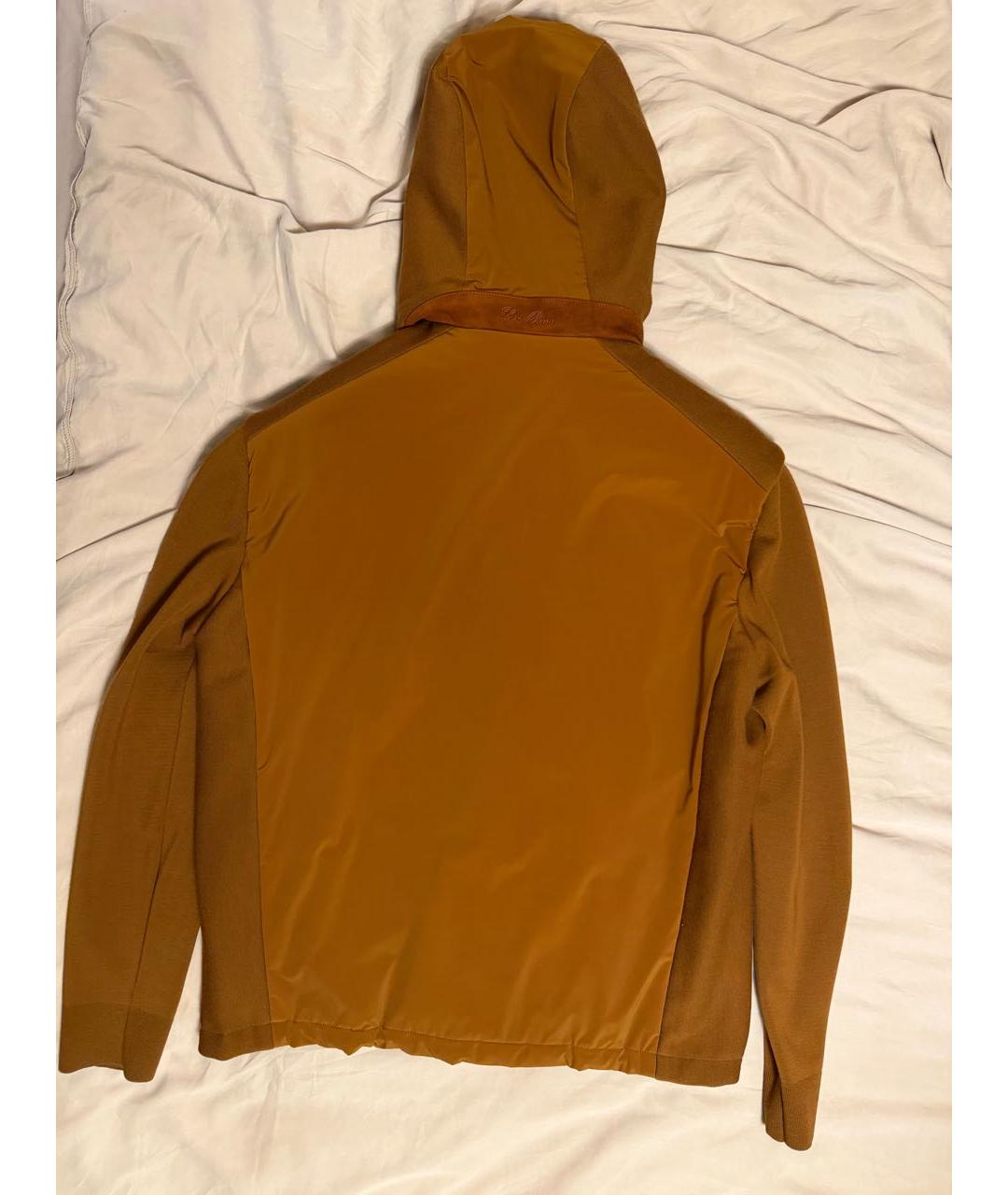 LORO PIANA Коричневая полиамидовая куртка, фото 2