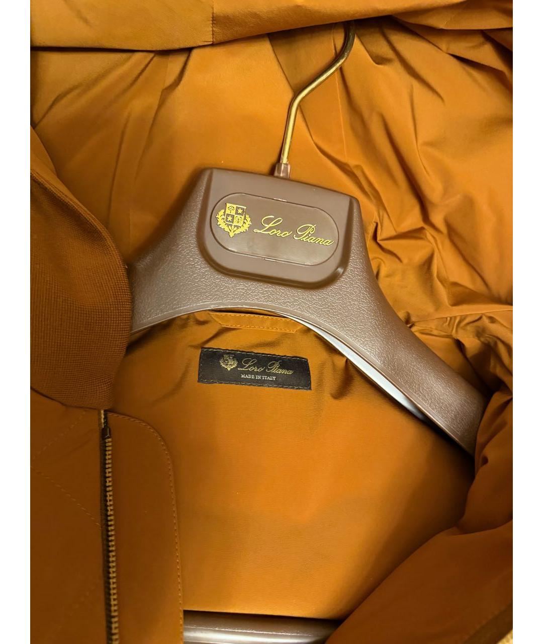 LORO PIANA Коричневая полиамидовая куртка, фото 3