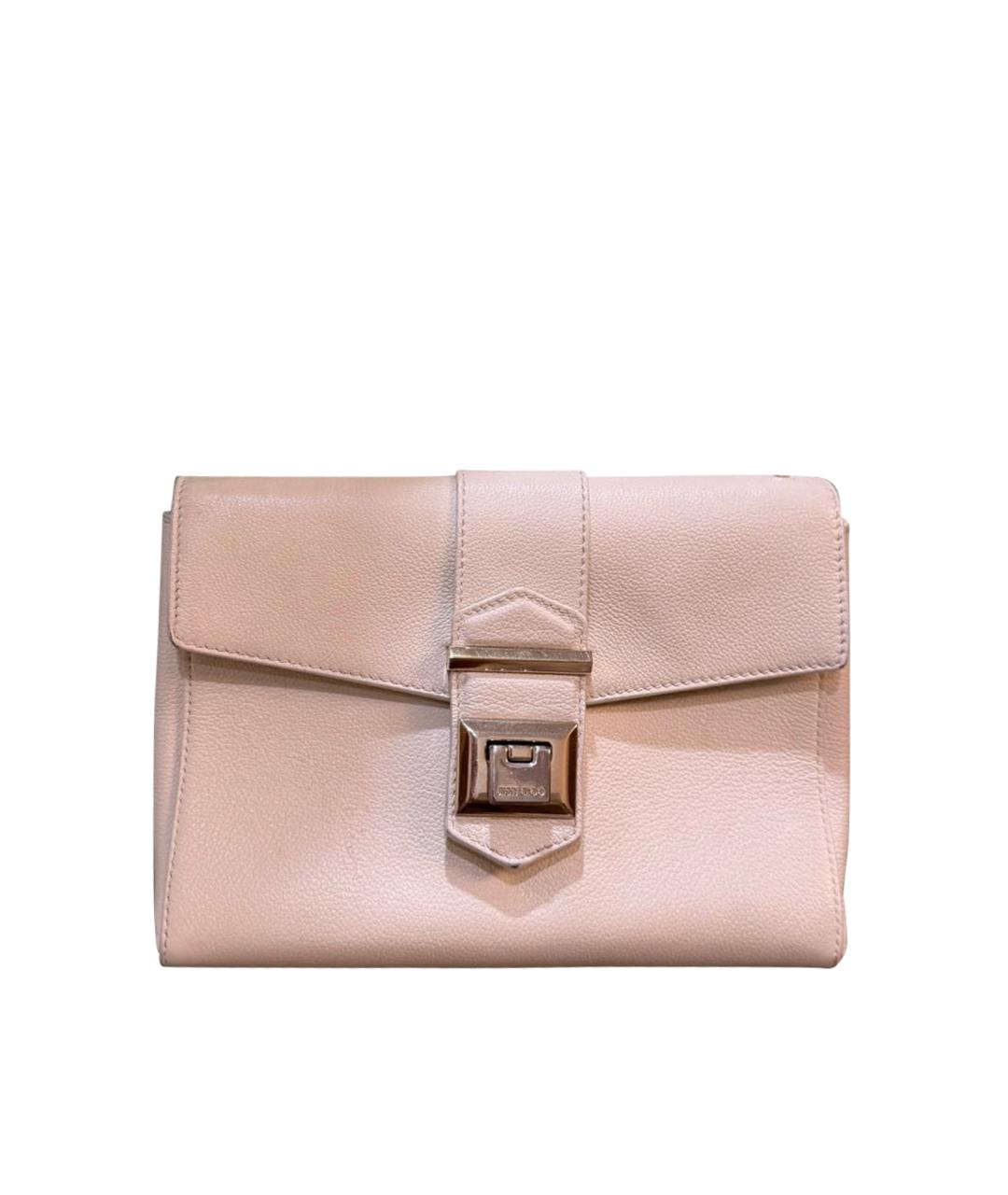 JIMMY CHOO Белая кожаная сумка через плечо, фото 1