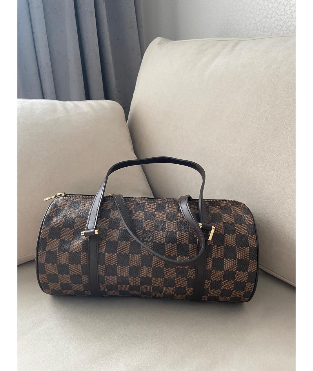 LOUIS VUITTON Коричневая сумка с короткими ручками, фото 2