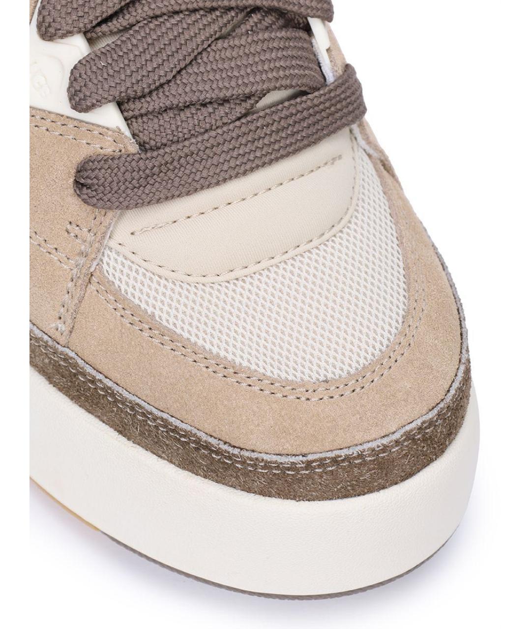 UGG AUSTRALIA Бежевые замшевые кроссовки, фото 3