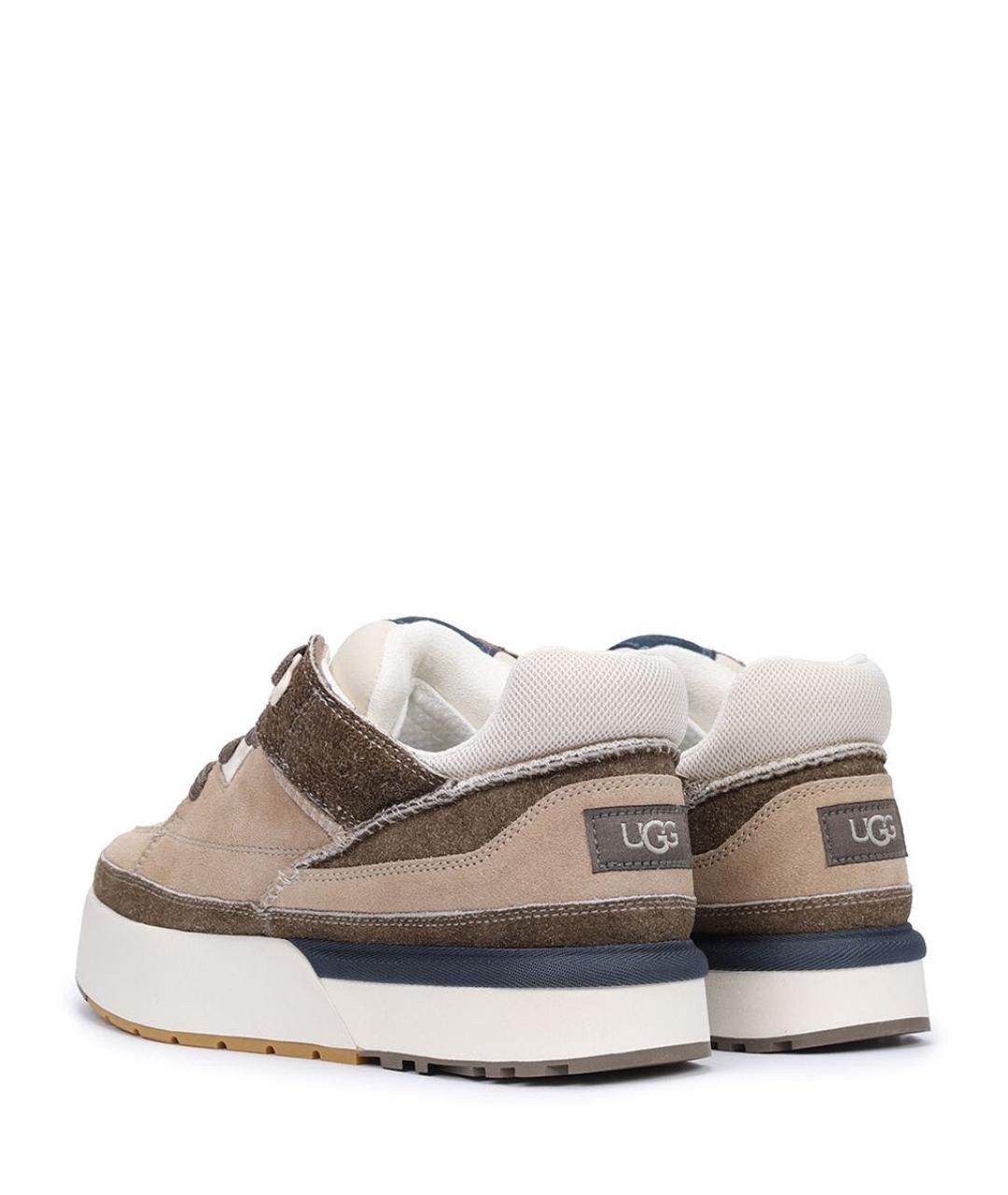 UGG AUSTRALIA Бежевые замшевые кроссовки, фото 4