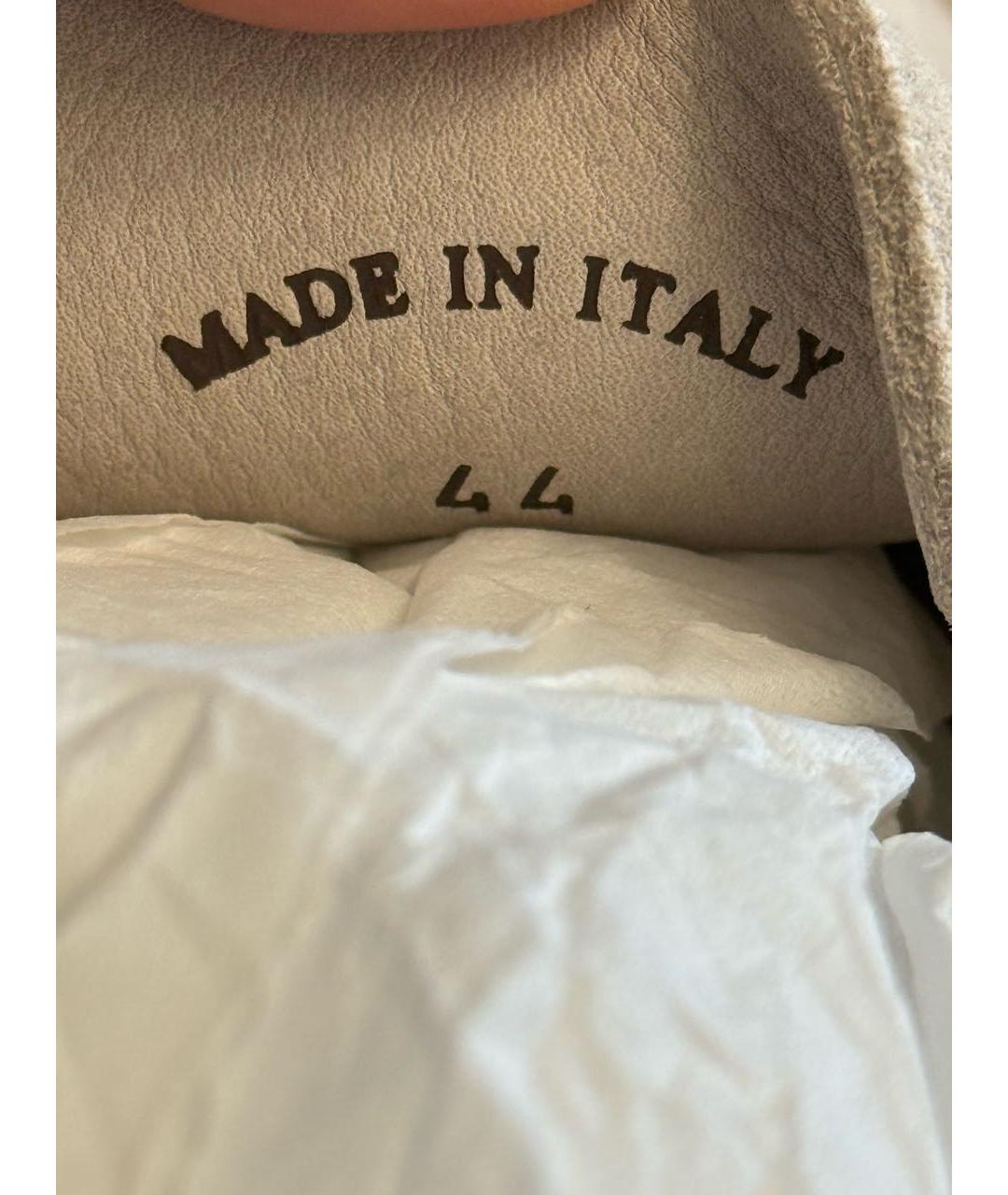 LORO PIANA Бежевые замшевые лоферы, фото 5