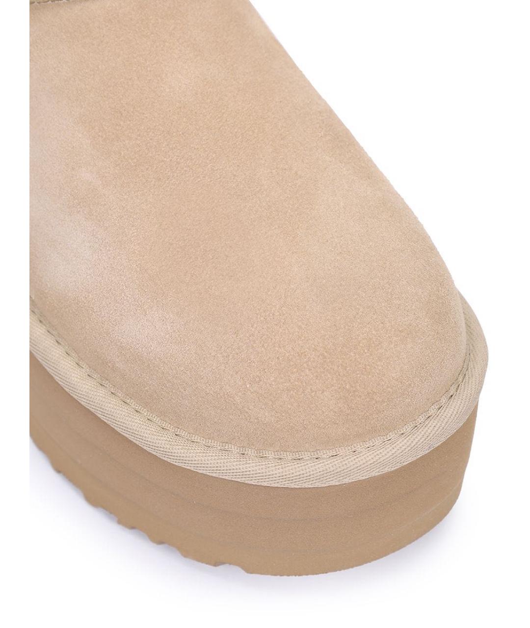 UGG AUSTRALIA Бежевые замшевые ботинки, фото 3
