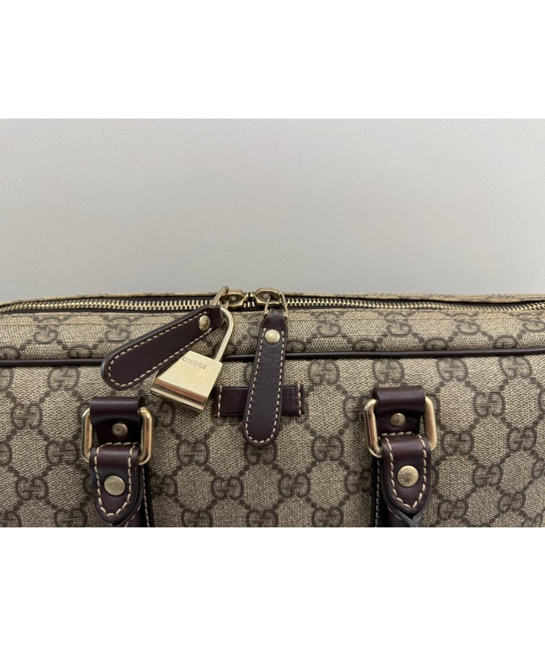 GUCCI Бежевый портфель, фото 4