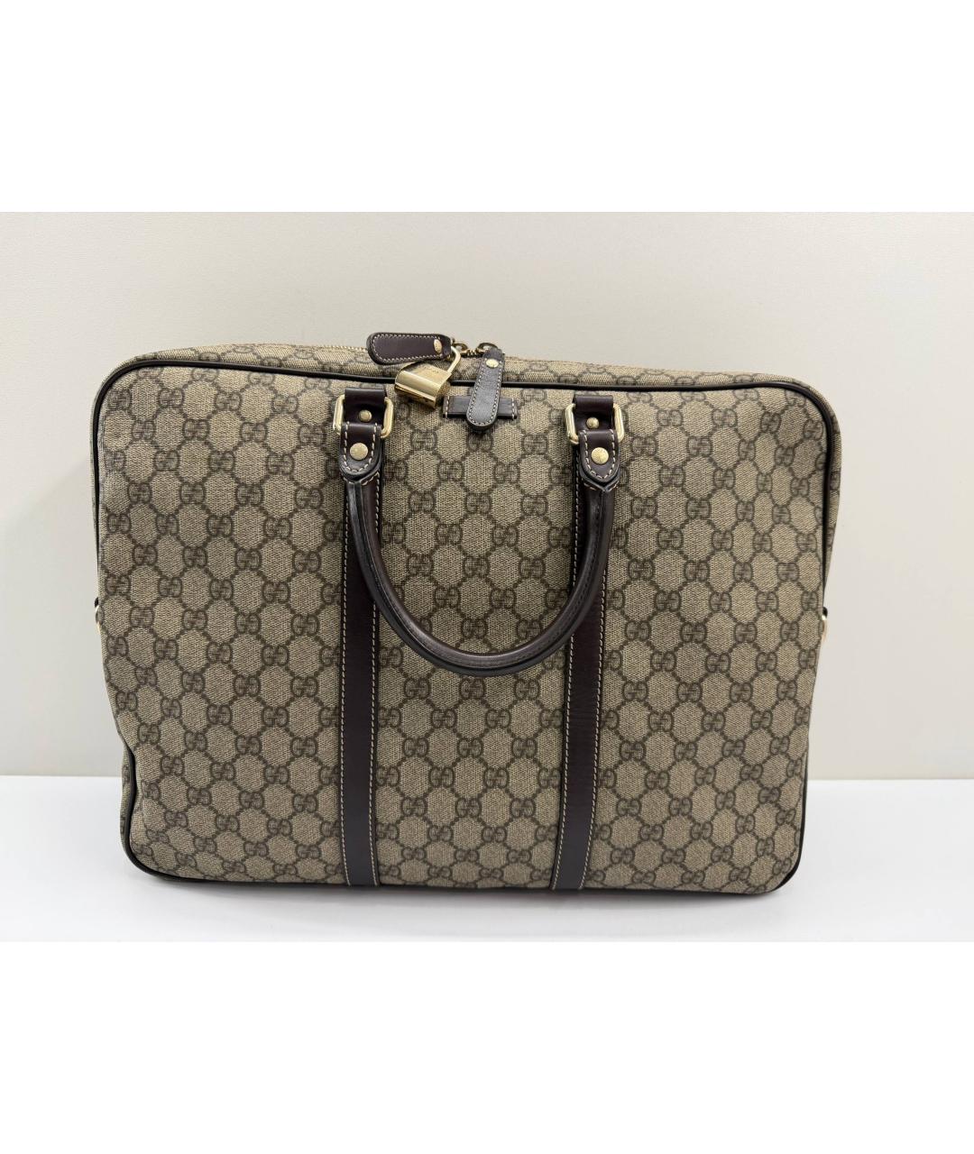 GUCCI Бежевый портфель, фото 3