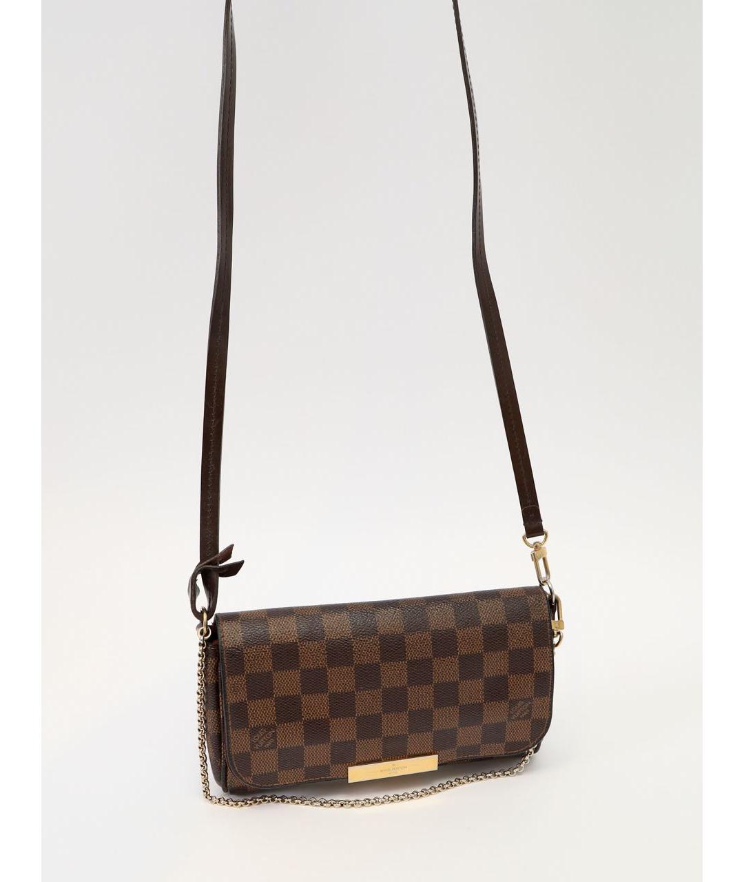 LOUIS VUITTON Коричневая сумка через плечо, фото 4