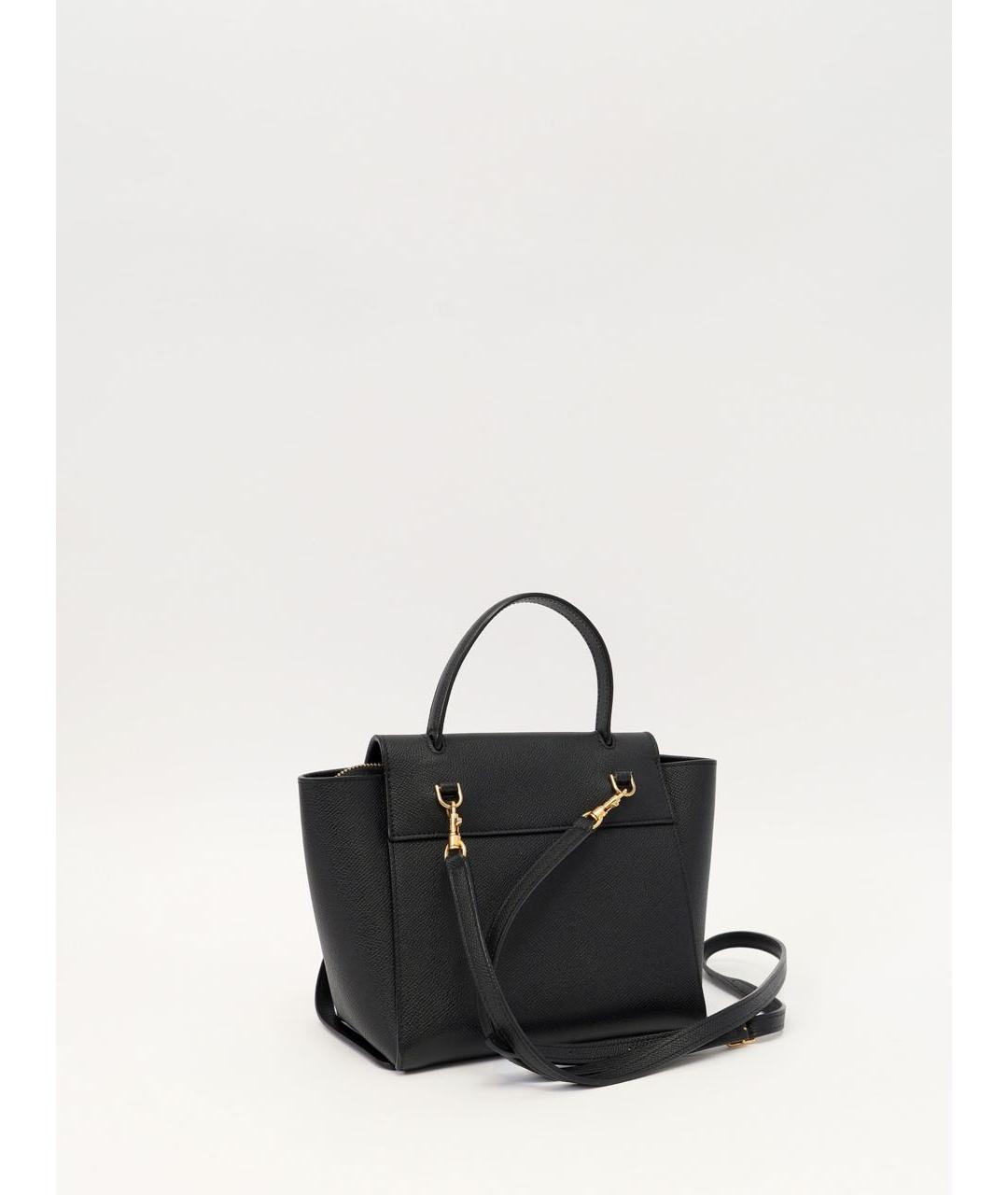 CELINE Черная кожаная сумка через плечо, фото 3