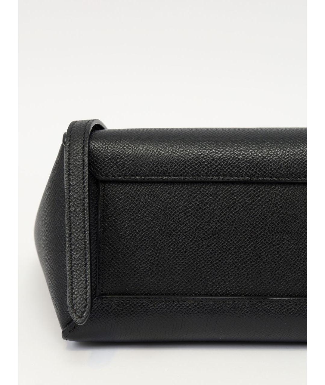 CELINE Черная кожаная сумка через плечо, фото 7