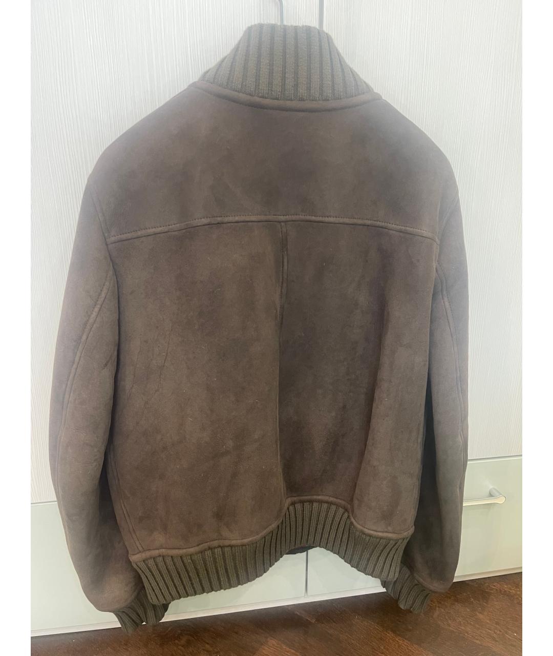 GUCCI Коричневая замшевая дубленка/шуба, фото 2