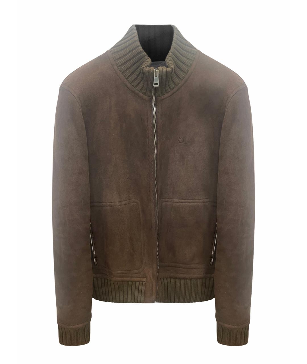 GUCCI Коричневая замшевая дубленка/шуба, фото 1