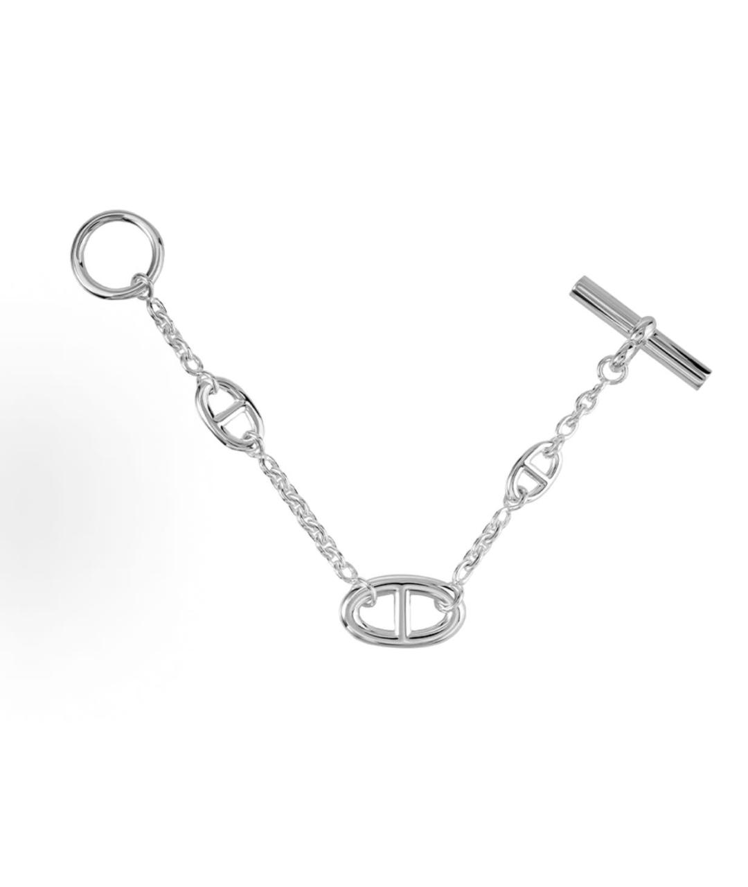 HERMES Серебрянный серебряный браслет, фото 2