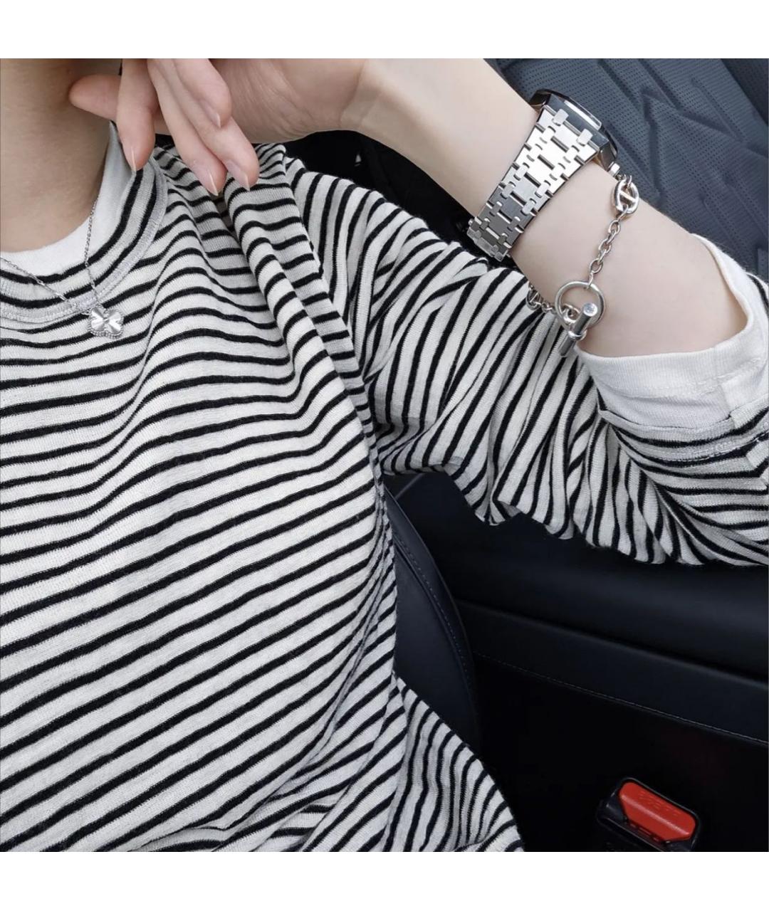 HERMES Серебрянный серебряный браслет, фото 5