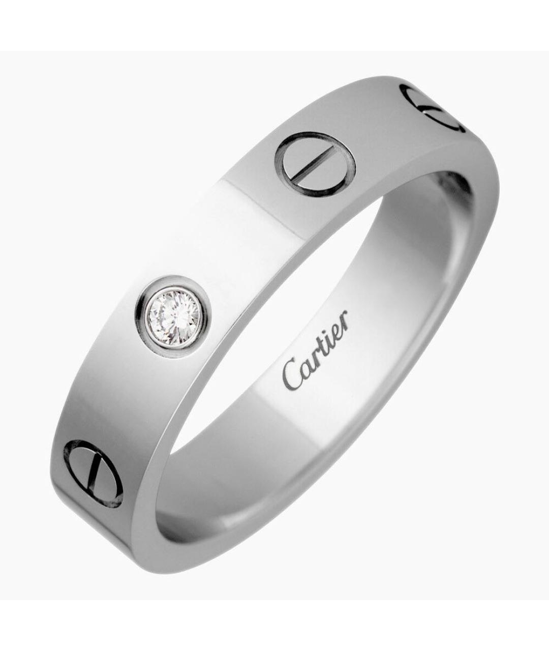 CARTIER Белое кольцо из белого золота, фото 2