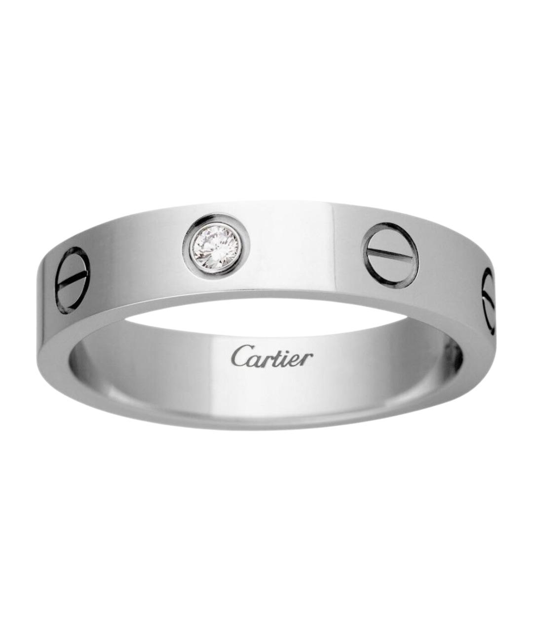 CARTIER Белое кольцо из белого золота, фото 1