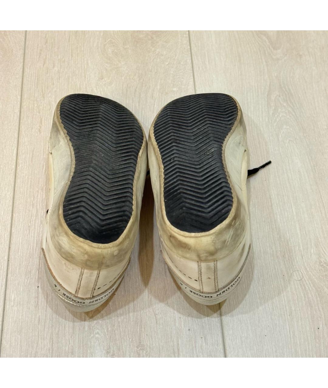 GOLDEN GOOSE DELUXE BRAND Белые кожаные кеды, фото 8