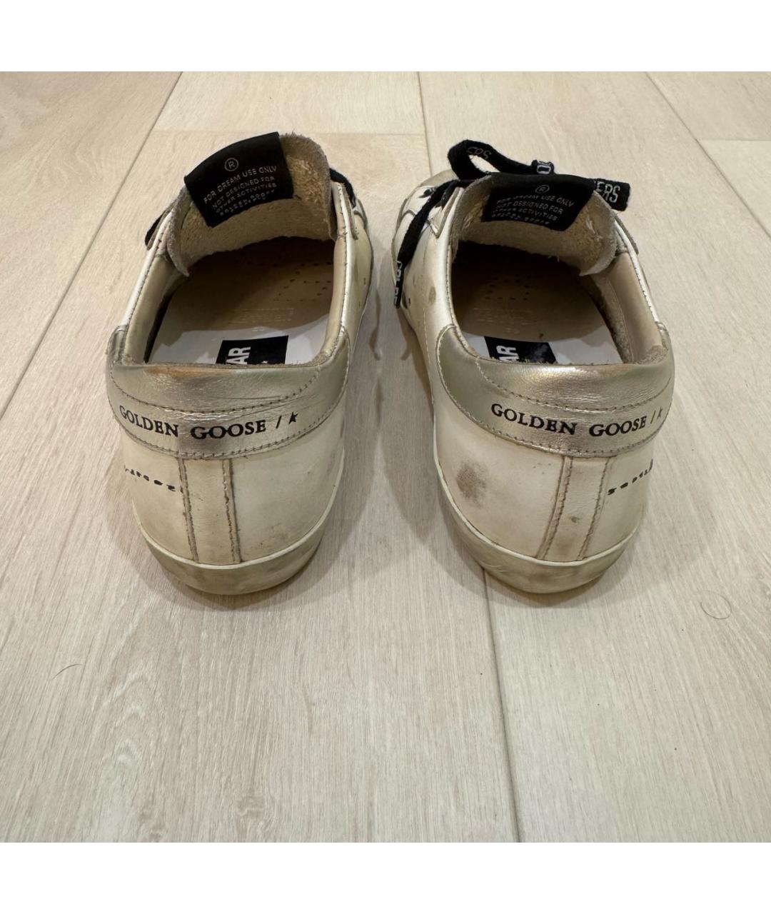 GOLDEN GOOSE DELUXE BRAND Белые кожаные кеды, фото 3