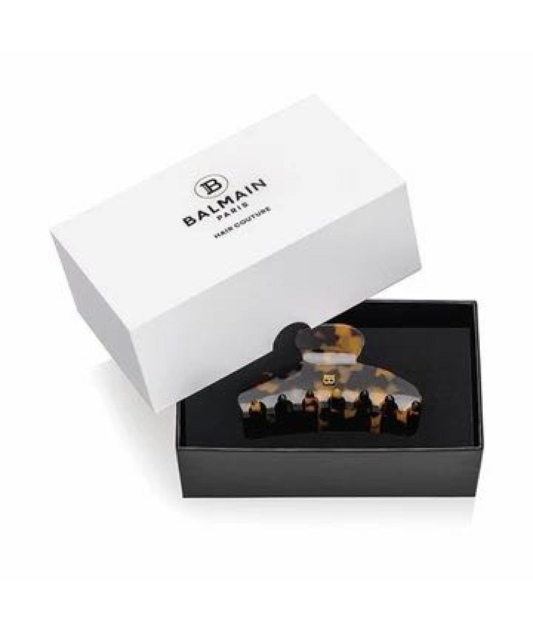 BALMAIN Коричневая заколка, фото 2