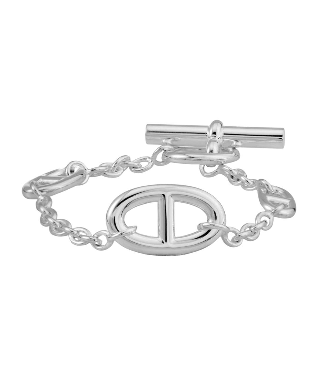 HERMES Серебрянный серебряный браслет, фото 1