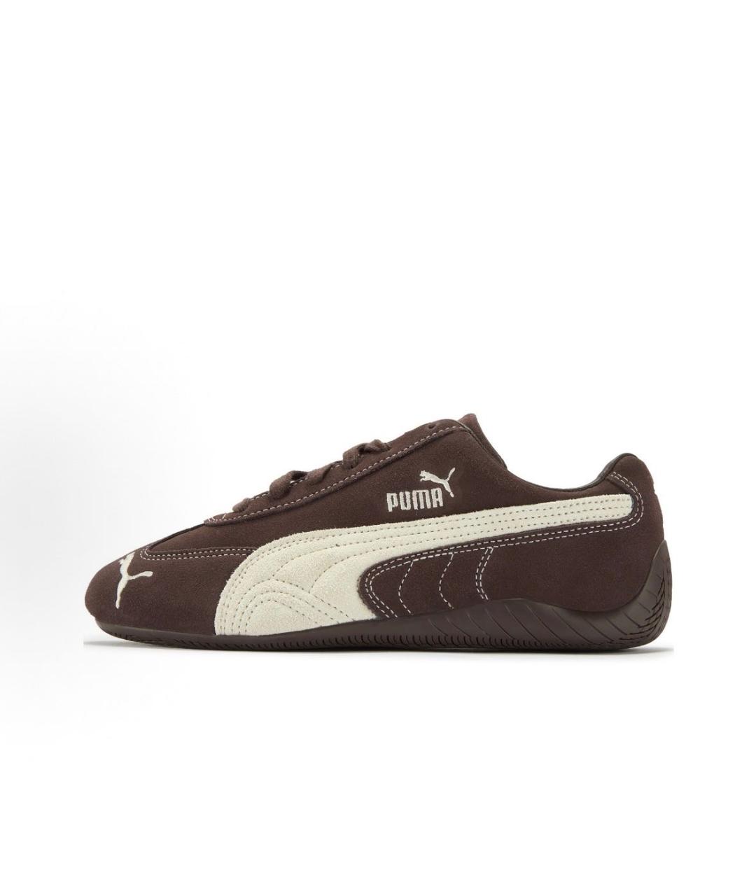 PUMA Коричневые замшевые кроссовки, фото 3