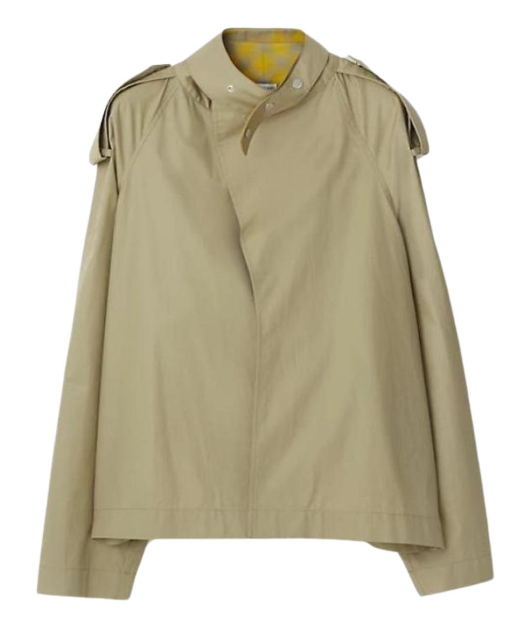 BURBERRY Бежевая хлопковая кэжуал рубашка, фото 1
