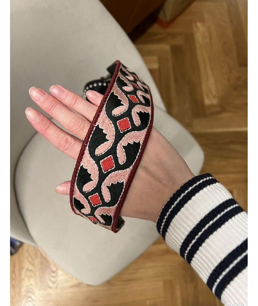 ETRO Черная кожаная сумка через плечо, фото 5