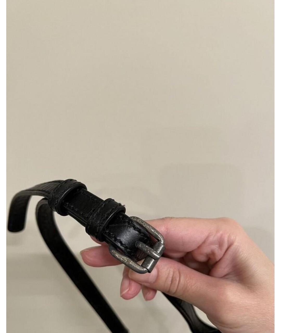 ETRO Черная кожаная сумка через плечо, фото 7