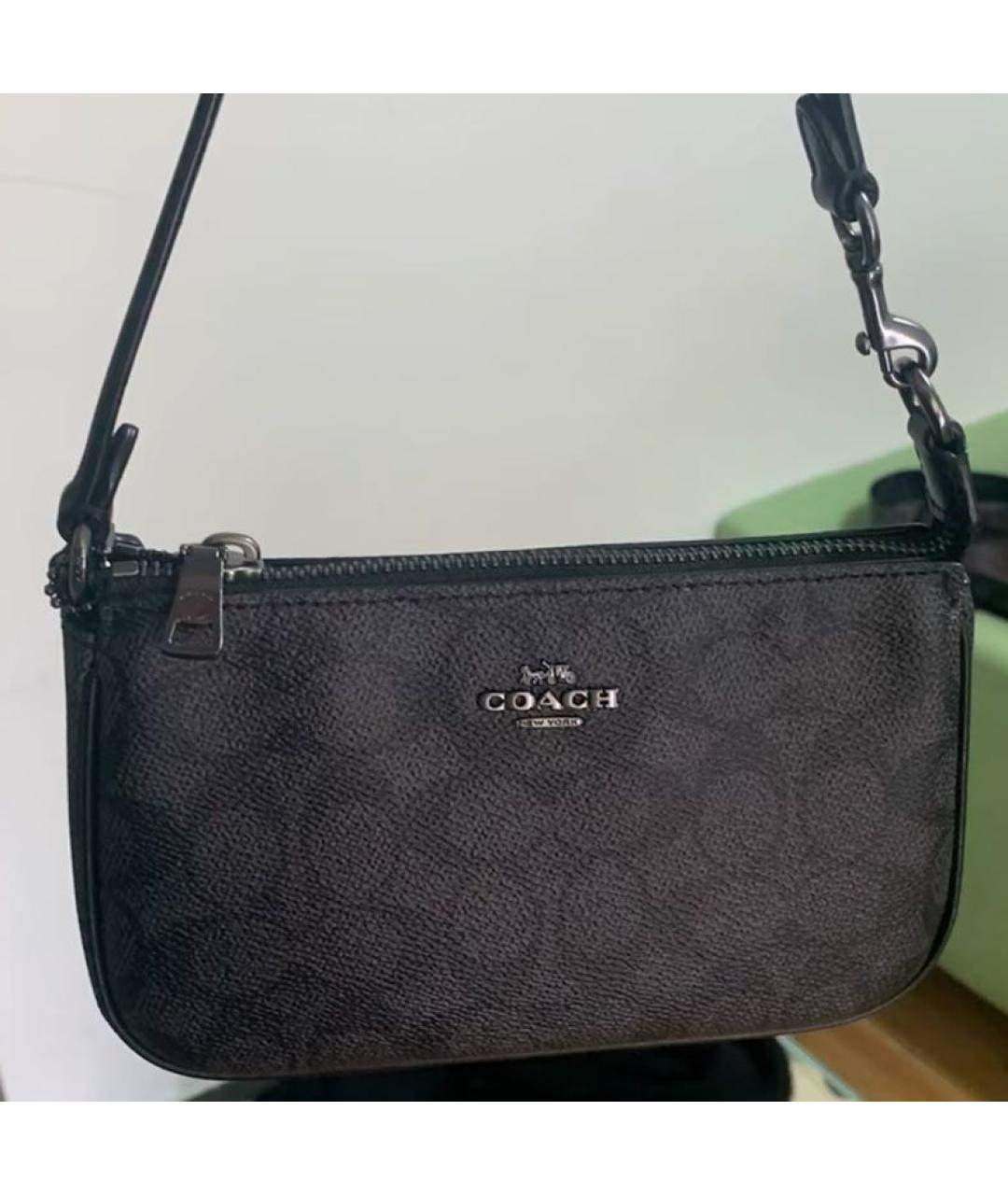 COACH Черная сумка через плечо, фото 7