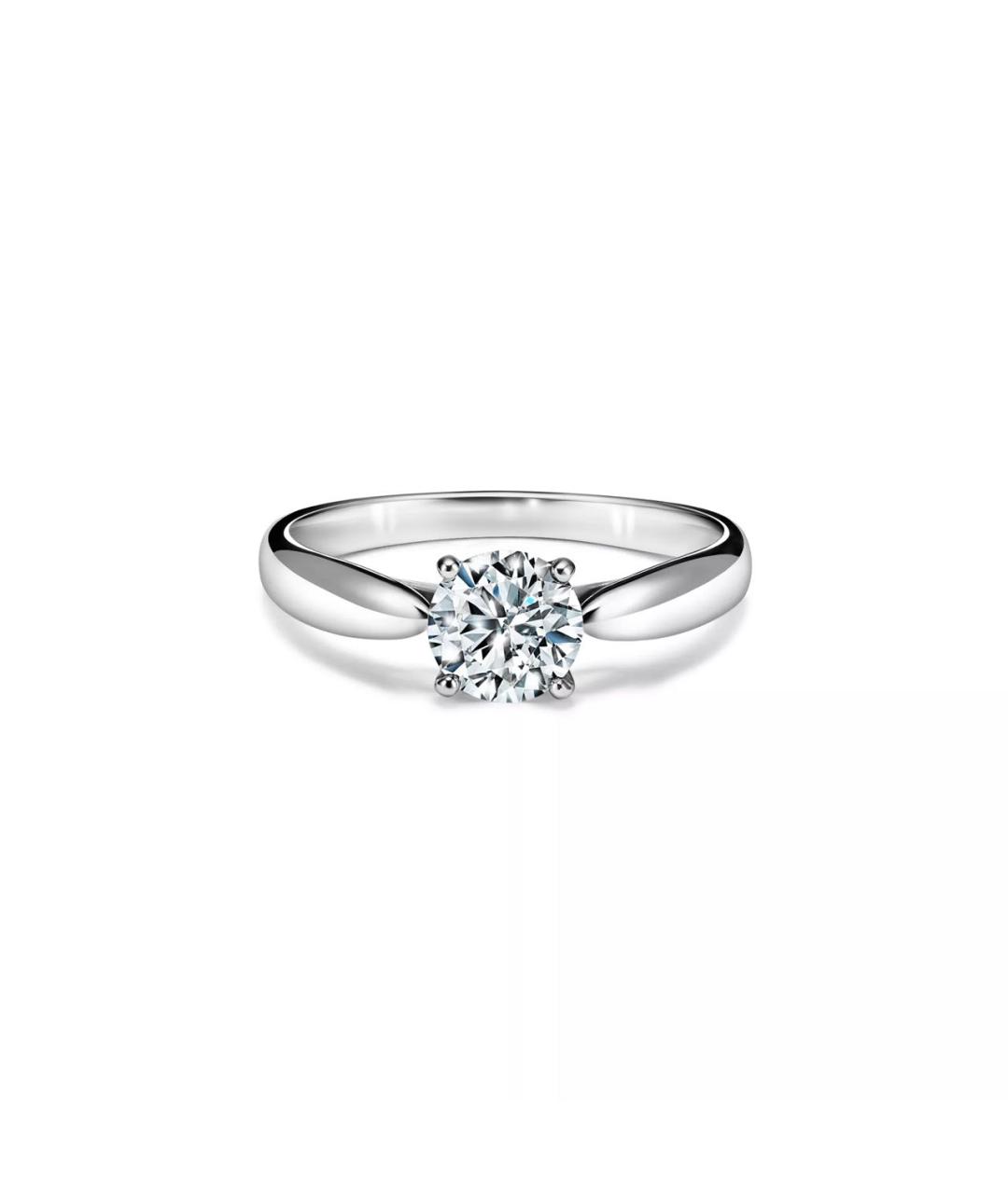 TIFFANY&CO Белое платиновое кольцо, фото 9