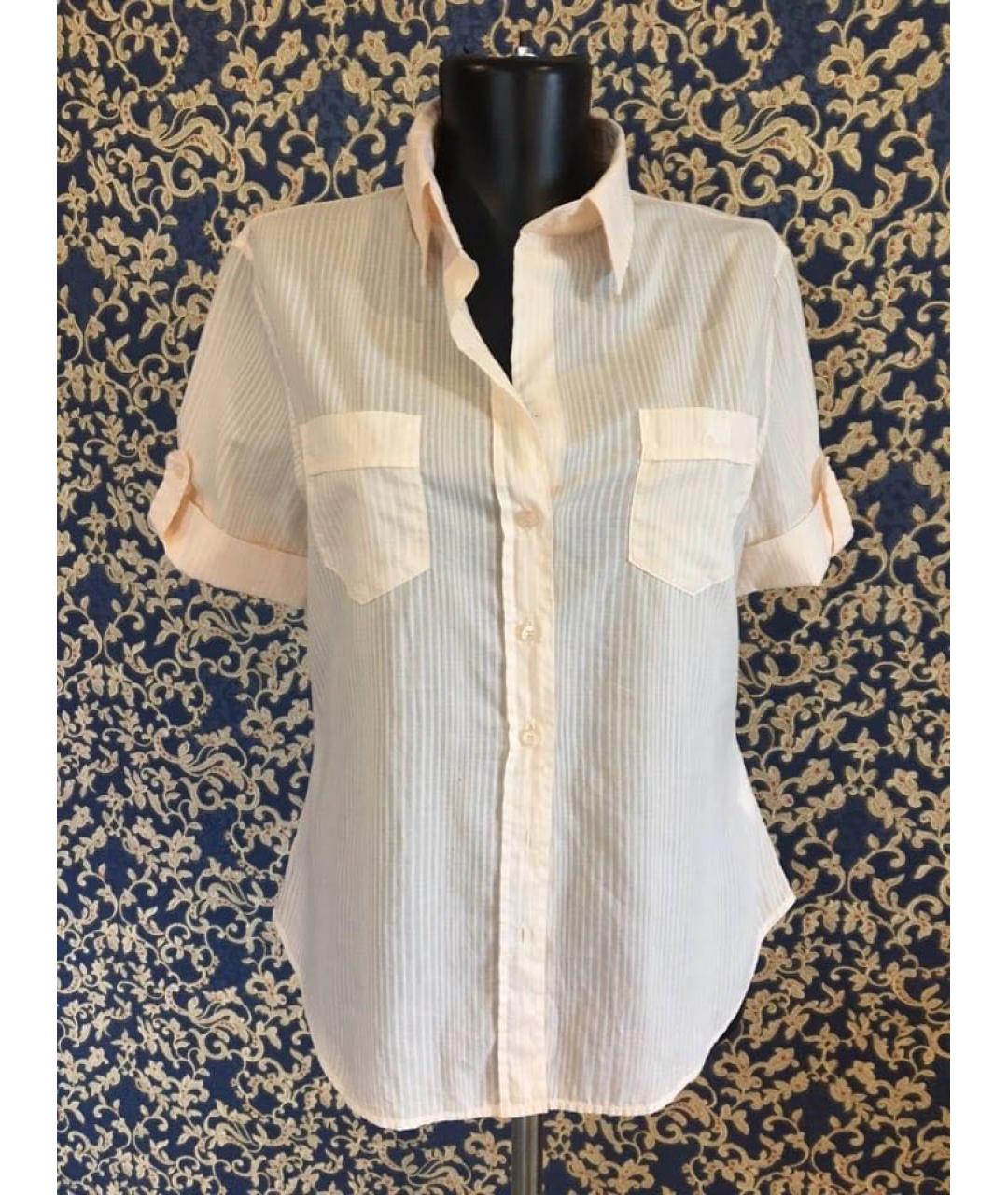 ARMANI JEANS Бежевая хлопковая рубашка, фото 9