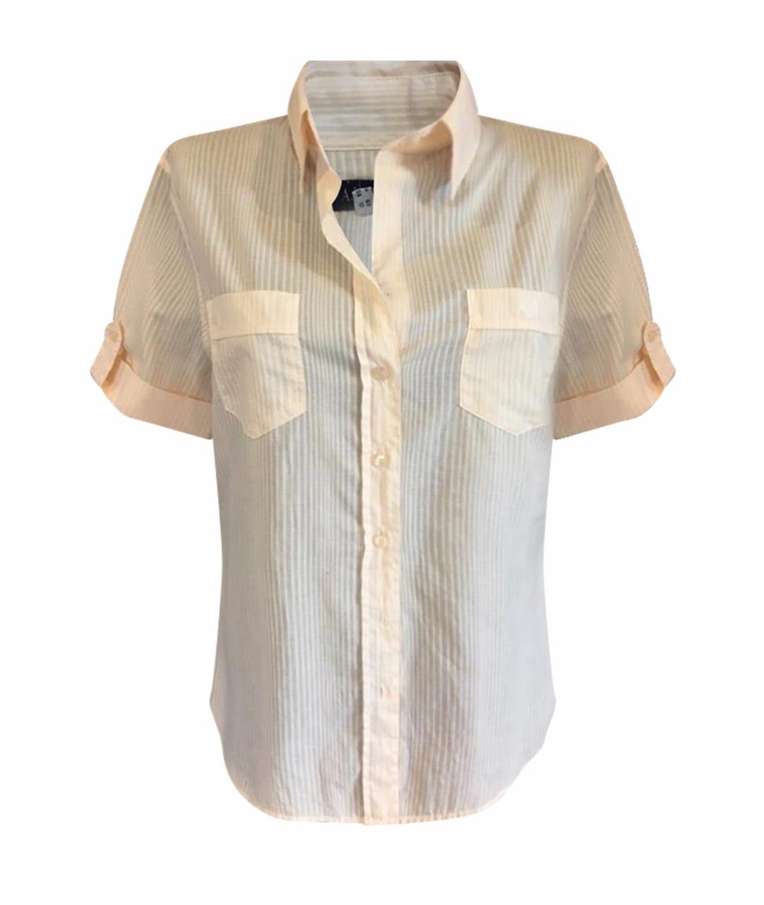 ARMANI JEANS Бежевая хлопковая рубашка, фото 1