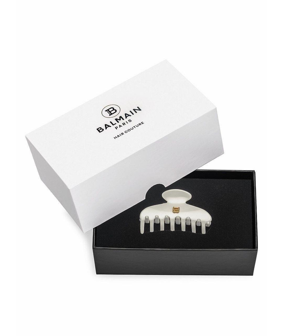 BALMAIN Белая заколка, фото 2