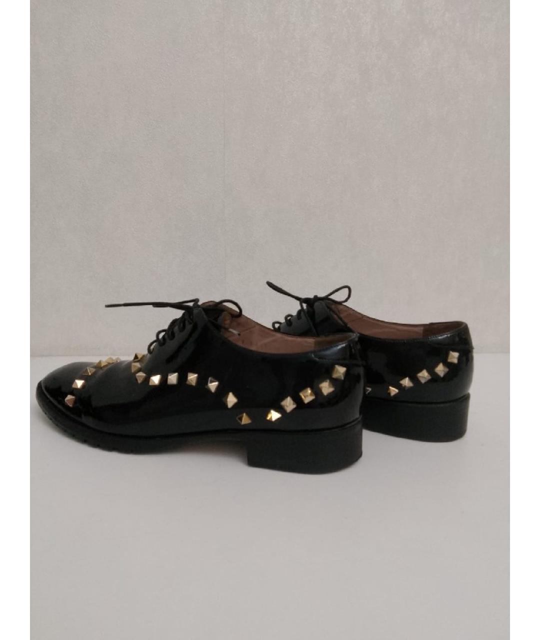 VALENTINO Черные туфли из лакированной кожи, фото 5