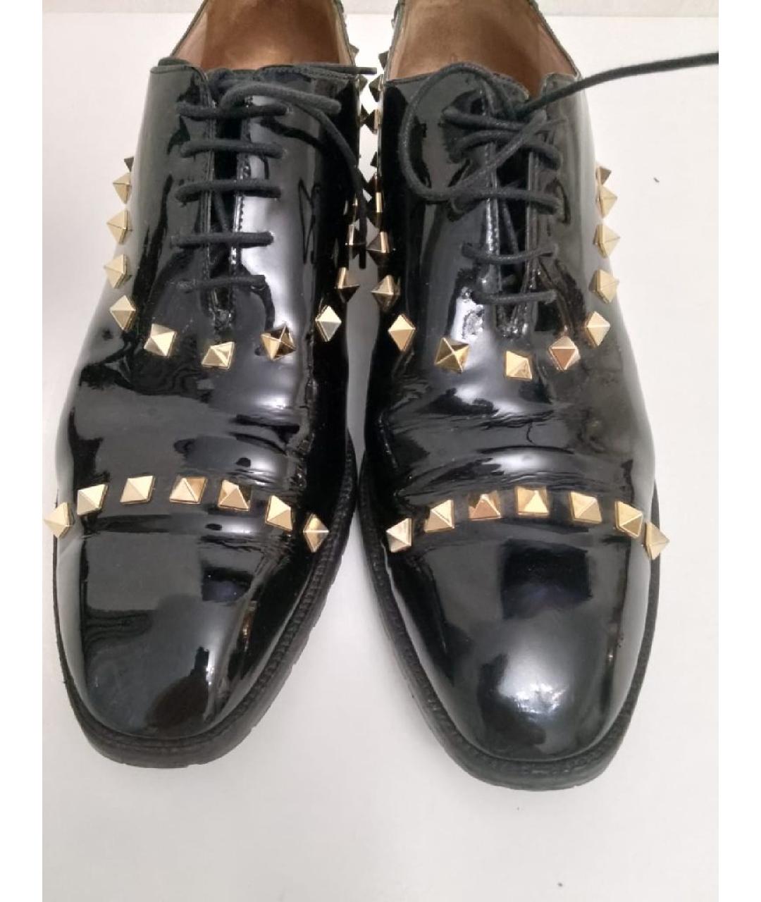 VALENTINO Черные туфли из лакированной кожи, фото 6