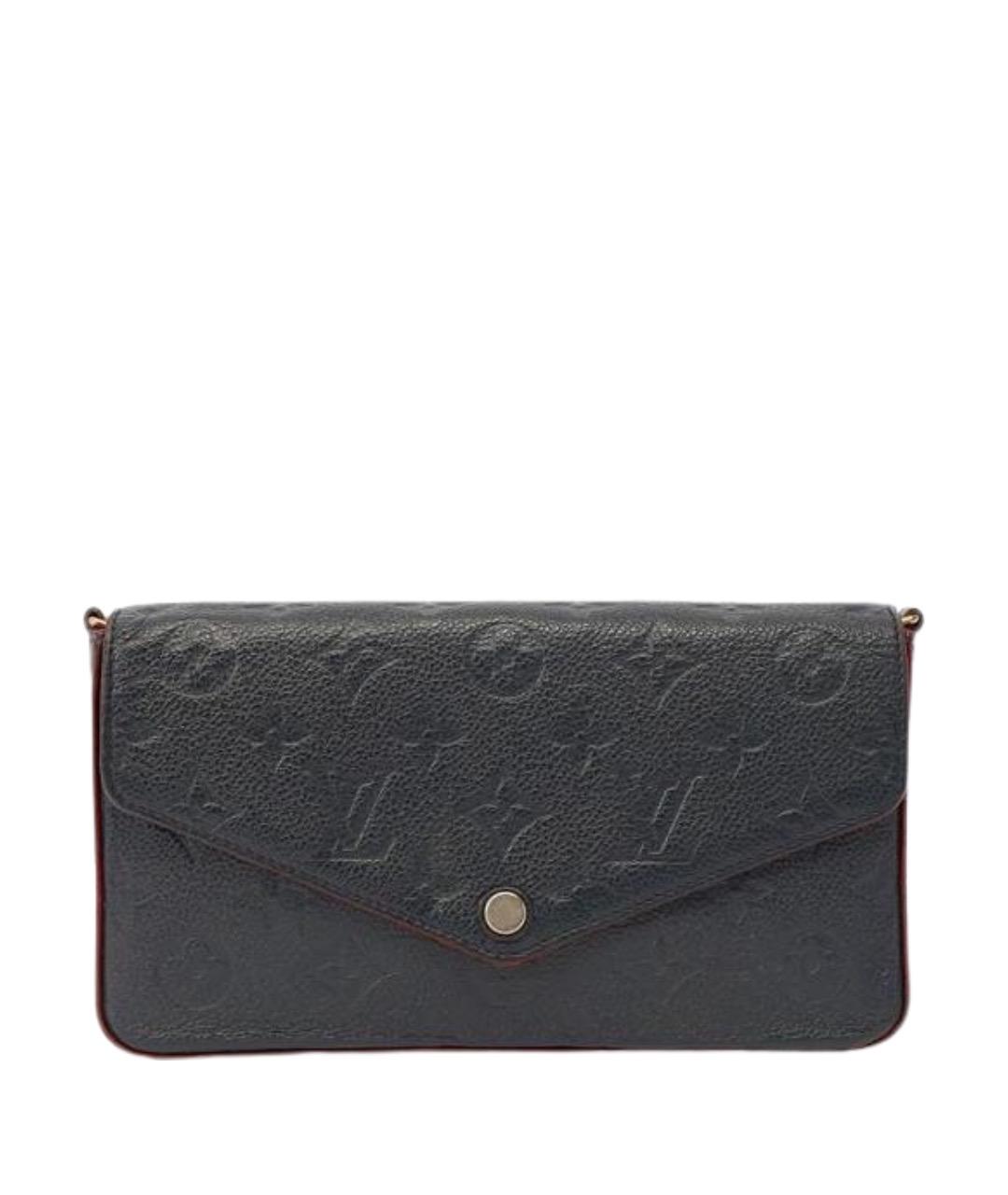 LOUIS VUITTON Темно-синяя кожаная сумка через плечо, фото 1