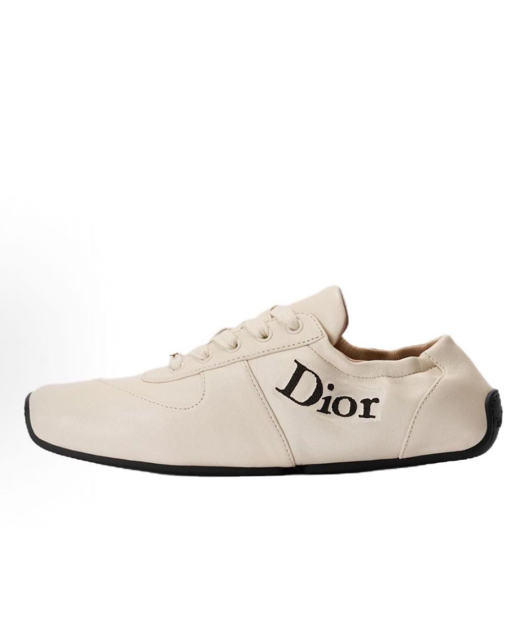 CHRISTIAN DIOR Белые кожаные кеды, фото 2