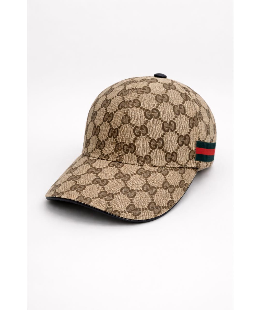 GUCCI Бежевая хлопковая кепка, фото 5