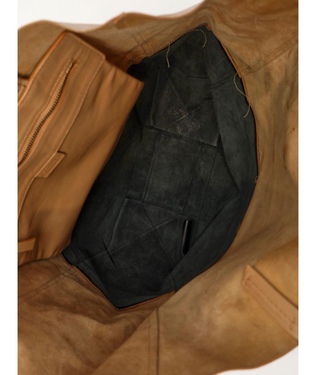 CELINE Бежевая кожаная сумка тоут, фото 8